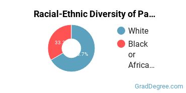 Racial-ethnic diversity of Pastoral Specialized Ministries majors at Arlington Baptist University