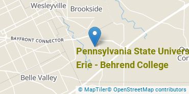 Location of Pennsylvania State University-Penn State Erie-Behrend College