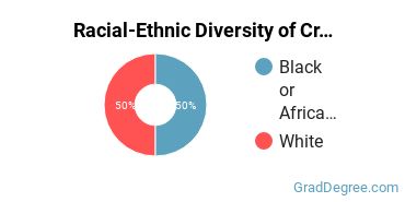 Racial-ethnic diversity of Criminal Justice & Corrections majors at South University-West Palm Beach