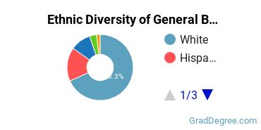 Business & Commerce Majors in CO Ethnic Diversity Statistics