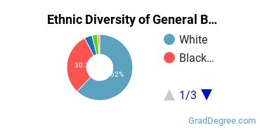 Business & Commerce Majors in MS Ethnic Diversity Statistics