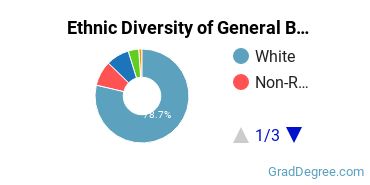 Business & Commerce Majors in MT Ethnic Diversity Statistics